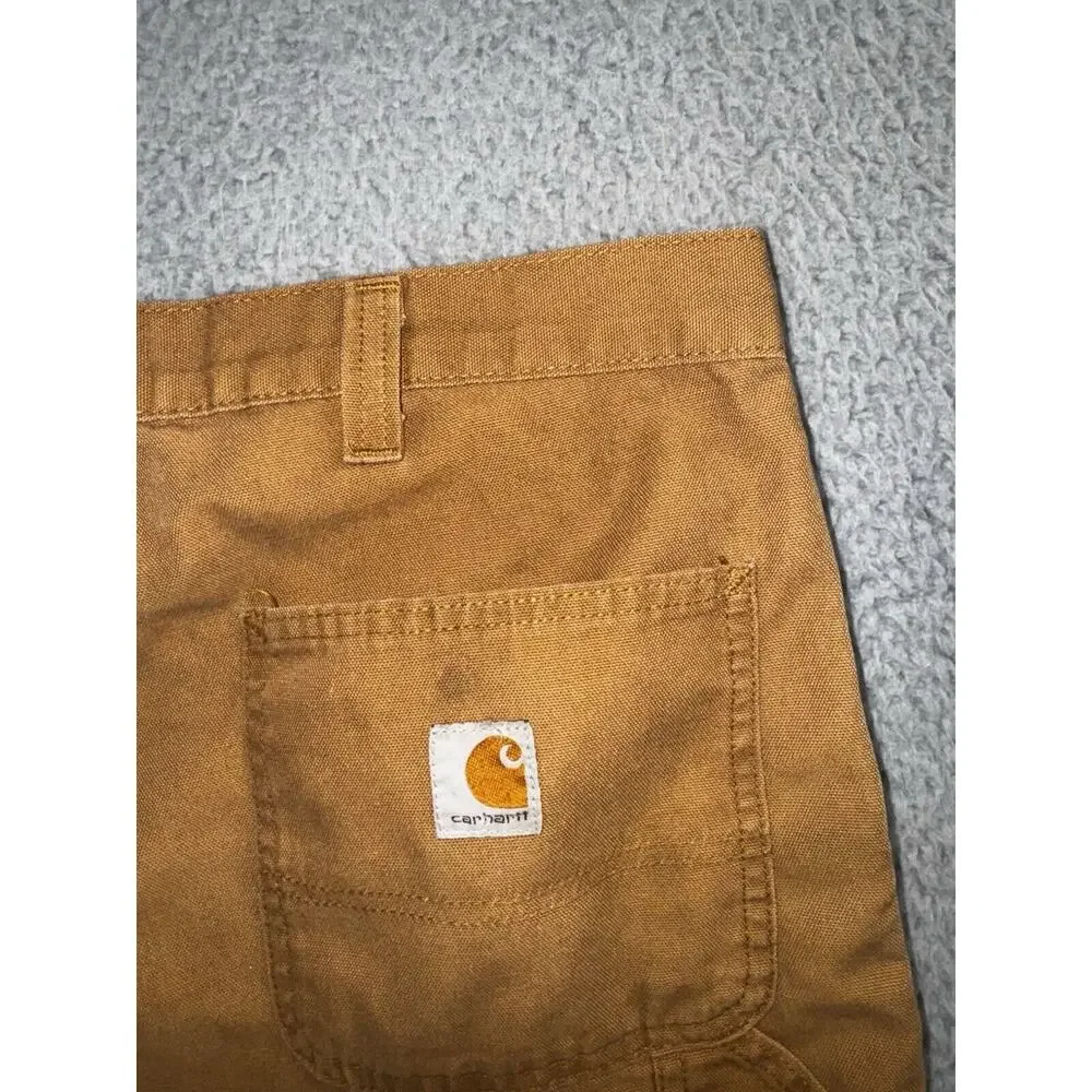 Carhartt Carpenter Pants Men 38x36 Dungaree Fit Thrashed‎ Destroyed 38x33